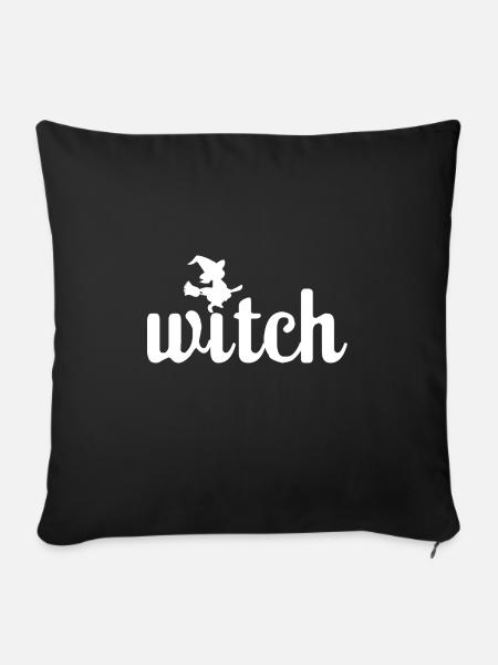 witch Bildchen - Sofakissenbezug 45 x 45 cm - Schwarz