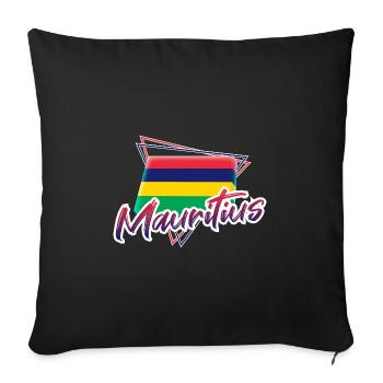 Mauritius - Sofa pillowcase 17,3'' x 17,3'' (45 x 45 cm) - black - Front