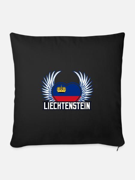 Liechtenstein - Sofakissenbezug 45 x 45 cm - Schwarz