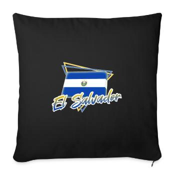 El Salvador - Sofakissenbezug 45 x 45 cm - Schwarz - Vorne