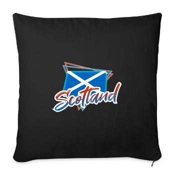 Scotland - Sofa pillowcase 17,3'' x 17,3'' (45 x 45 cm) - black - Front