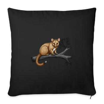 Tree Kangaroo Baby Kangaroo Marsupial Kangaroo - Sofa pillowcase 17,3'' x 17,3'' (45 x 45 cm) - black - Front