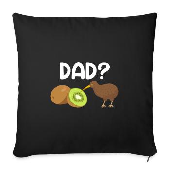 Kiwi Bird Nouvelle-Zélande Cadeau - Housse de coussin décorative 45 x 45 cm - noir - Devant