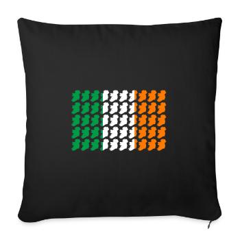 Irlande Pavillon Pays Dublin Irlande IRL UE - Housse de coussin décorative 45 x 45 cm - noir - Devant