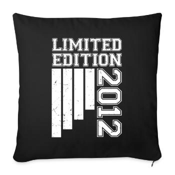 2012 Anniversary born in 2012 Limited Edition - Sofa pillowcase 17,3'' x 17,3'' (45 x 45 cm) - black - Front