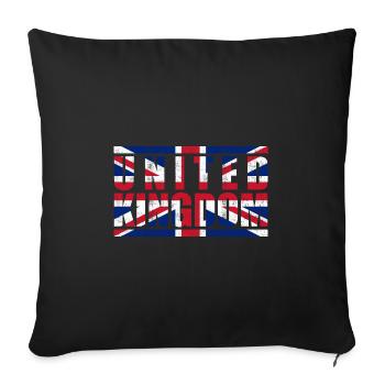 Great Britain - Sofa pillowcase 17,3'' x 17,3'' (45 x 45 cm) - black - Front
