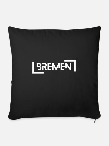 Bremen - Sofakissenbezug 45 x 45 cm - Schwarz