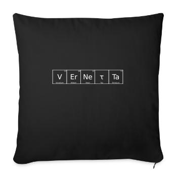 Vernetta Surname First Name Chemistry Periodic Table - Sofa pillowcase 17,3'' x 17,3'' (45 x 45 cm) - black - Front
