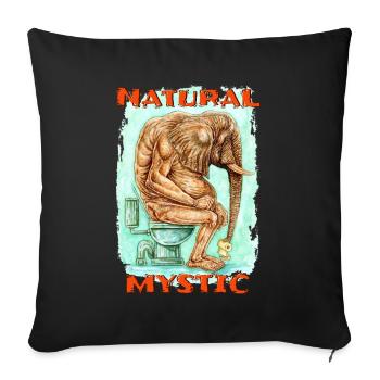 NATURAL MYSTIC - Sofa pillowcase 17,3'' x 17,3'' (45 x 45 cm) - black - Front