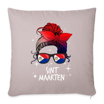 Sint Maarten - Sofakissenbezug 45 x 45 cm - helles Taupe - Vorne