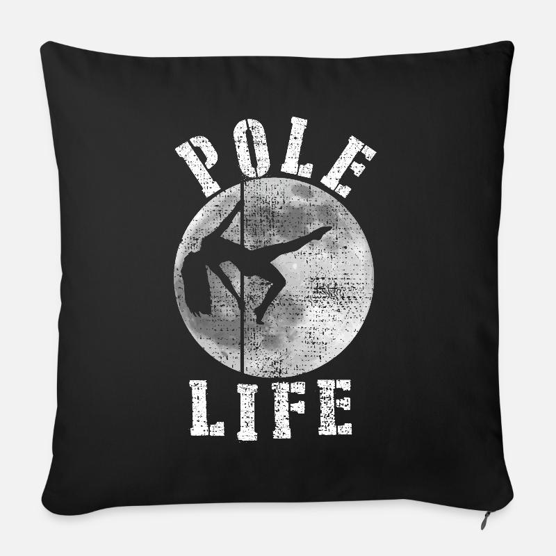 Pole Dance - Sofakissenbezug 45 x 45 cm - Schwarz