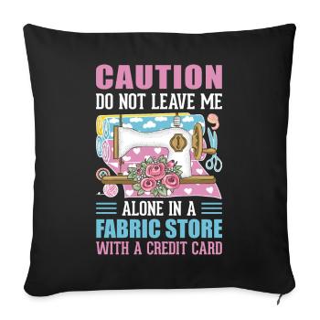 sew - Sofa pillowcase 17,3'' x 17,3'' (45 x 45 cm) - black - Front