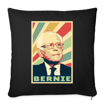 Bernie Sanders Vintage Colors - Sofa pillowcase 17,3'' x 17,3'' (45 x 45 cm) - black - Front