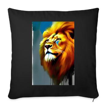 Le Roi Lion - Housse de coussin décorative 45 x 45 cm - noir - Devant