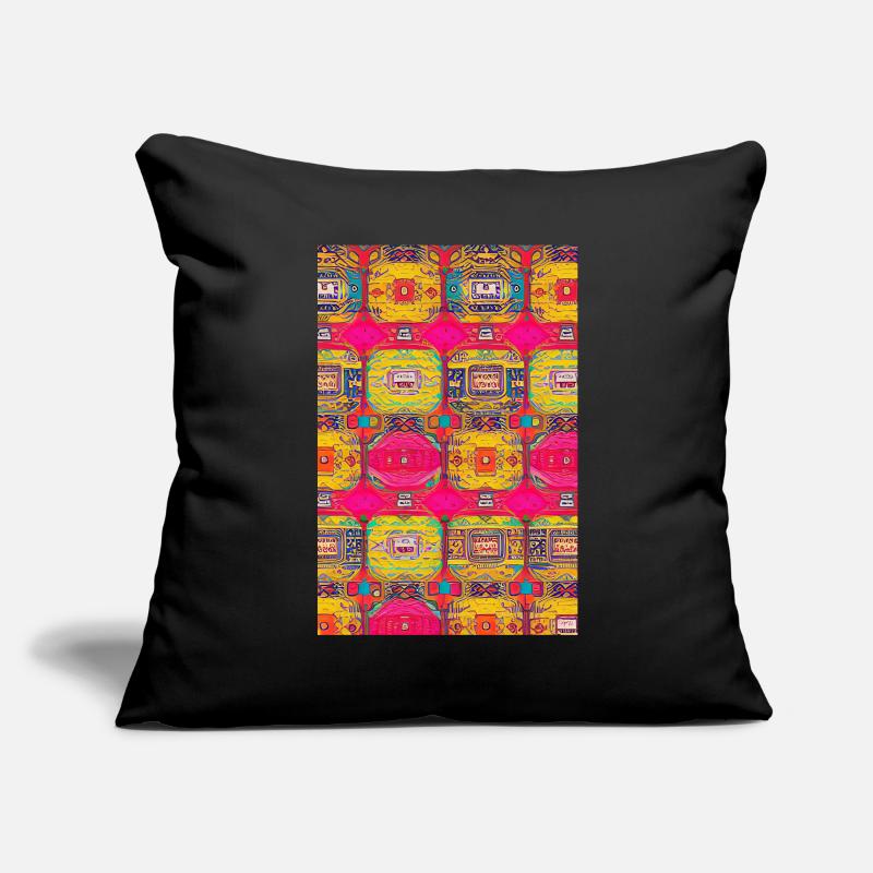 Retro Muster Sofakissenbezug 45 x 45 cm