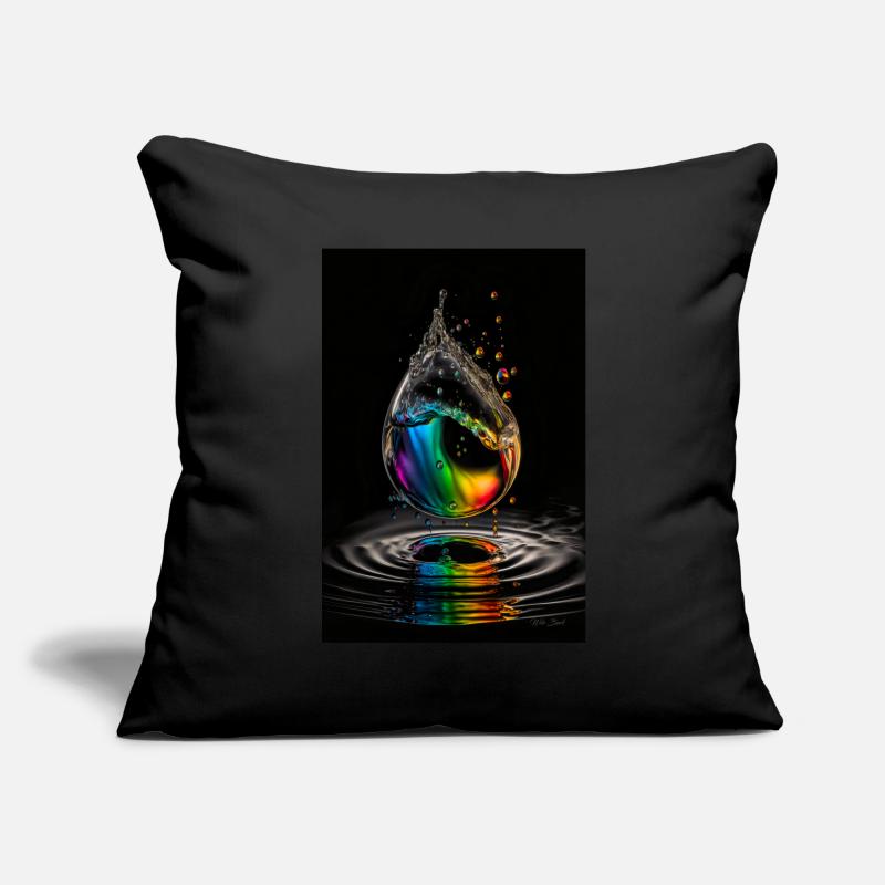 Drop rainbow 2 Sofa pillowcase 17,3'' x 17,3'' (45 x 45 cm)