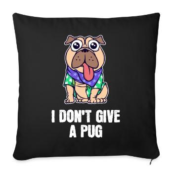 Puppy Statement Pets Favorite Pet Pet - Sofa pillowcase 17,3'' x 17,3'' (45 x 45 cm) - black - Front