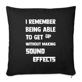 Sound Effects - Sofakissenbezug 45 x 45 cm - Schwarz - Vorne