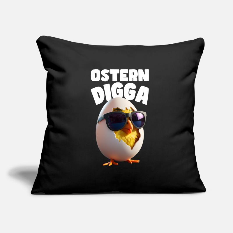 Funny Easter Digga Design with Chick and Egg Sofa pillowcase 17,3'' x 17,3'' (45 x 45 cm)
