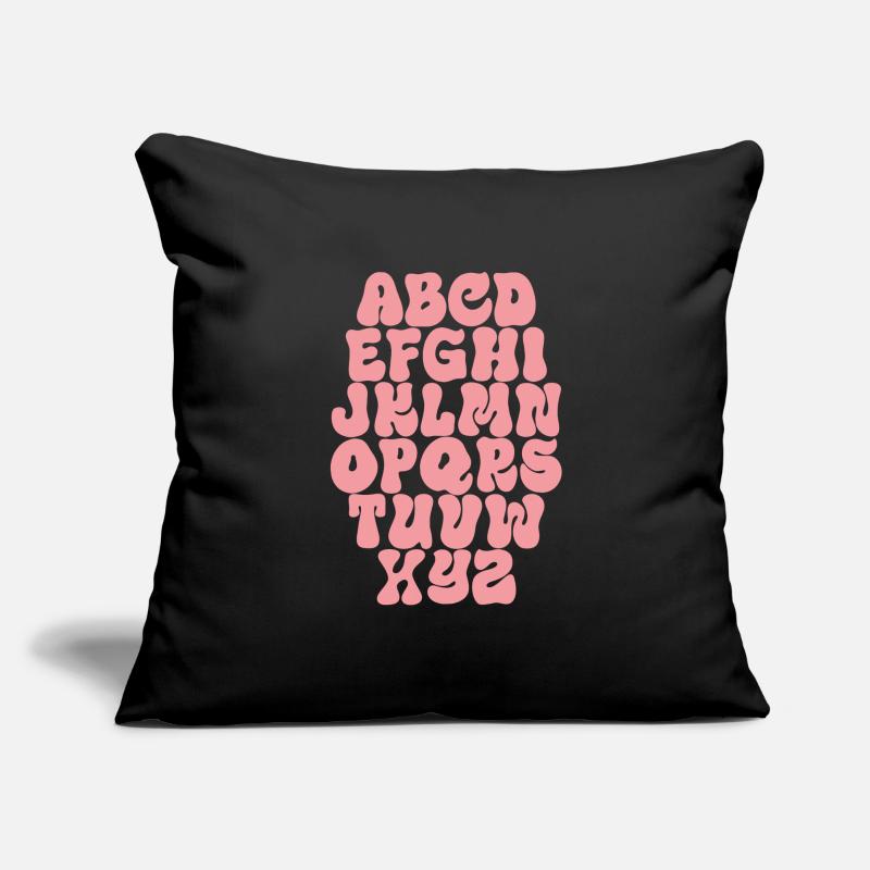 Buchstaben ABC Alphabet Sofakissenbezug 45 x 45 cm