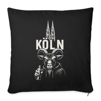 Rébellion de la ville de la cathédrale - Housse de coussin décorative 45 x 45 cm - noir - Devant