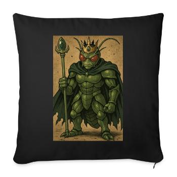 Crypto Grenouille - Housse de coussin décorative 45 x 45 cm - noir - Devant