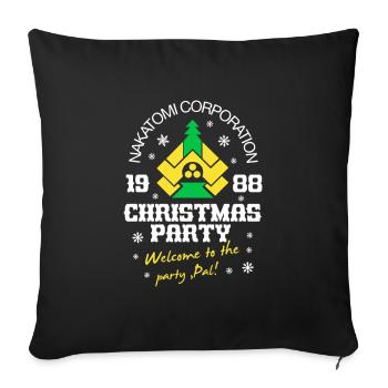 Nakatomi Christmas Party – Funny Movie Design - Sofa pillowcase 17,3'' x 17,3'' (45 x 45 cm) - black - Front