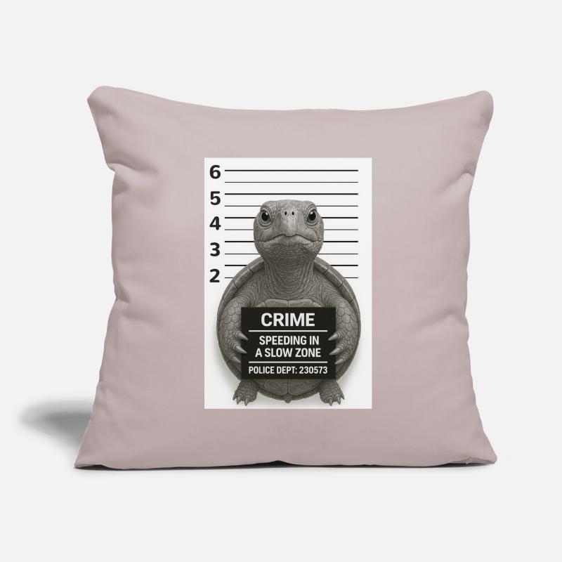 Turtle – Too fast for the territory Sofa pillowcase 17,3'' x 17,3'' (45 x 45 cm)