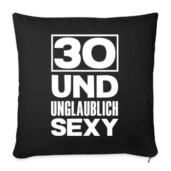 Funny 30th birthday gift - Sofa pillowcase 17,3'' x 17,3'' (45 x 45 cm) - black - Front