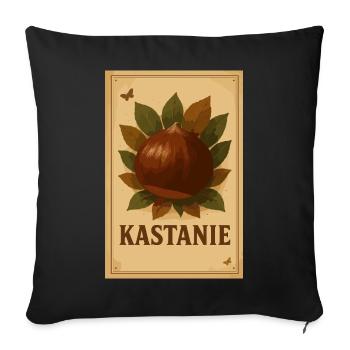 Vintage Chestnut - Sofa pillowcase 17,3'' x 17,3'' (45 x 45 cm) - black - Front