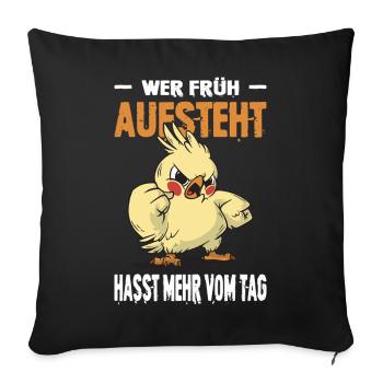 Funny Sayings Fun Outfits Irony Sarcasm - Sofa pillowcase 17,3'' x 17,3'' (45 x 45 cm) - black - Front