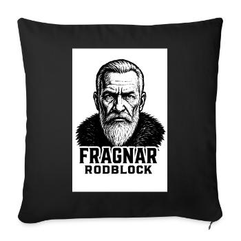Fragnar Rodblock Viking Portrait - Sofa pillowcase 17,3'' x 17,3'' (45 x 45 cm) - black - Front