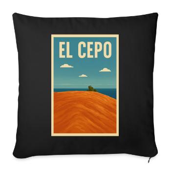 El Cepo La Gomera Coast - Sofa pillowcase 17,3'' x 17,3'' (45 x 45 cm) - black - Front