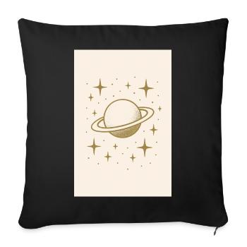 Étoile - Housse de coussin décorative 45 x 45 cm - noir - Devant