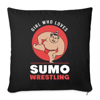 sumo - Sofa pillowcase 17,3'' x 17,3'' (45 x 45 cm) - black - Front