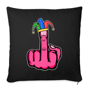 Middle Finger Stingerfinger Carnival - Sofa pillowcase 17,3'' x 17,3'' (45 x 45 cm) - black - Front