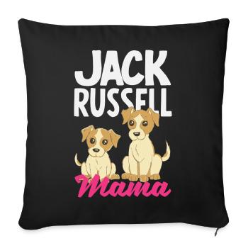 Drôle de Jack Russell Propriétaire Cadeau - Housse de coussin décorative 45 x 45 cm - noir - Devant
