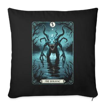Les créatures mythologiques de Bukavac - Housse de coussin décorative 45 x 45 cm - noir - Devant