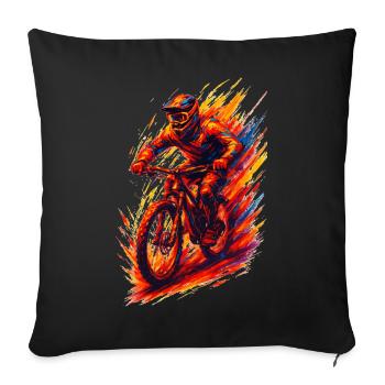 Cadeau cool pour VTTT VTT, - Housse de coussin décorative 45 x 45 cm - noir - Devant