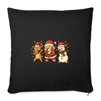 Christmas DAB - Sofa pillowcase 17,3'' x 17,3'' (45 x 45 cm) - black - Front