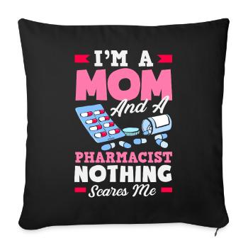Pharmacist Pharmaceutical Technical - Sofa pillowcase 17,3'' x 17,3'' (45 x 45 cm) - black - Front