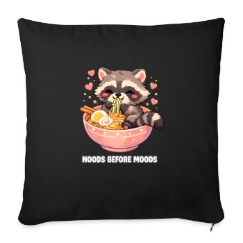 Ramen Raccoon - Housse de coussin décorative 45 x 45 cm - noir - Devant