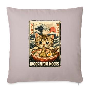 Maneki Neko Fortune Ramen - Sofa pillowcase 17,3'' x 17,3'' (45 x 45 cm) - light taupe - Front