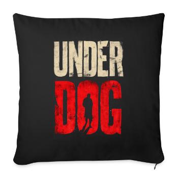 Under Dog - Sofa pillowcase 17,3'' x 17,3'' (45 x 45 cm) - black - Front