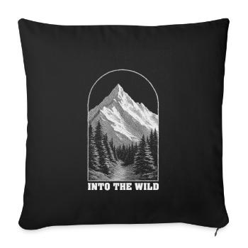 Into the Wild Arch - Sofa pillowcase 17,3'' x 17,3'' (45 x 45 cm) - black - Front