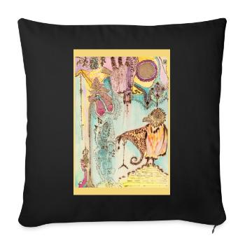 Traumvögel-Edikt - Sofakissenbezug 45 x 45 cm - Schwarz - Vorne