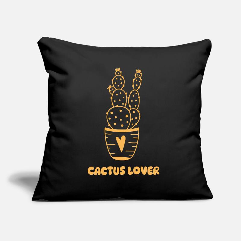 Cute Cactus Lover Saying Sofa pillowcase 17,3'' x 17,3'' (45 x 45 cm)