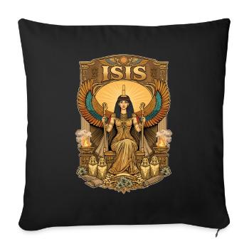 Throne of ISIS - Sofa pillowcase 17,3'' x 17,3'' (45 x 45 cm) - black - Front