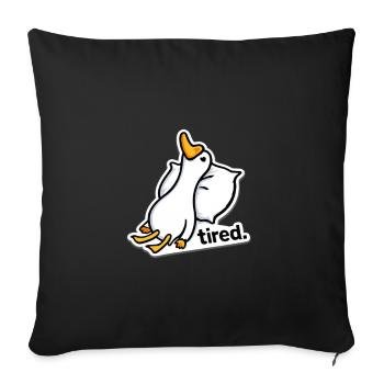 Geese Sticker - Sofa pillowcase 17,3'' x 17,3'' (45 x 45 cm) - black - Front
