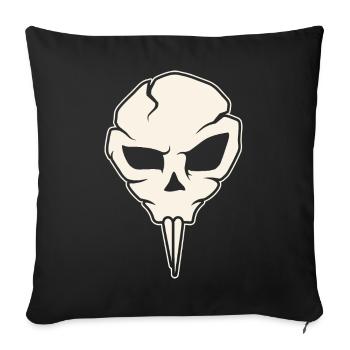Nosferatu Totenkopf - Sofakissenbezug 45 x 45 cm - Schwarz - Vorne